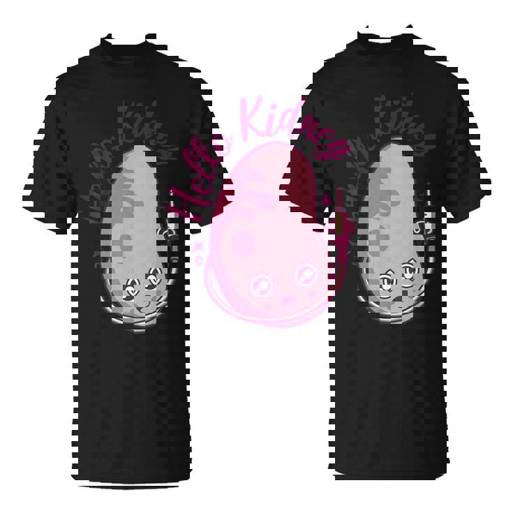 こんにちは腎臓移植ドナー透析腎臓 Tシャツ