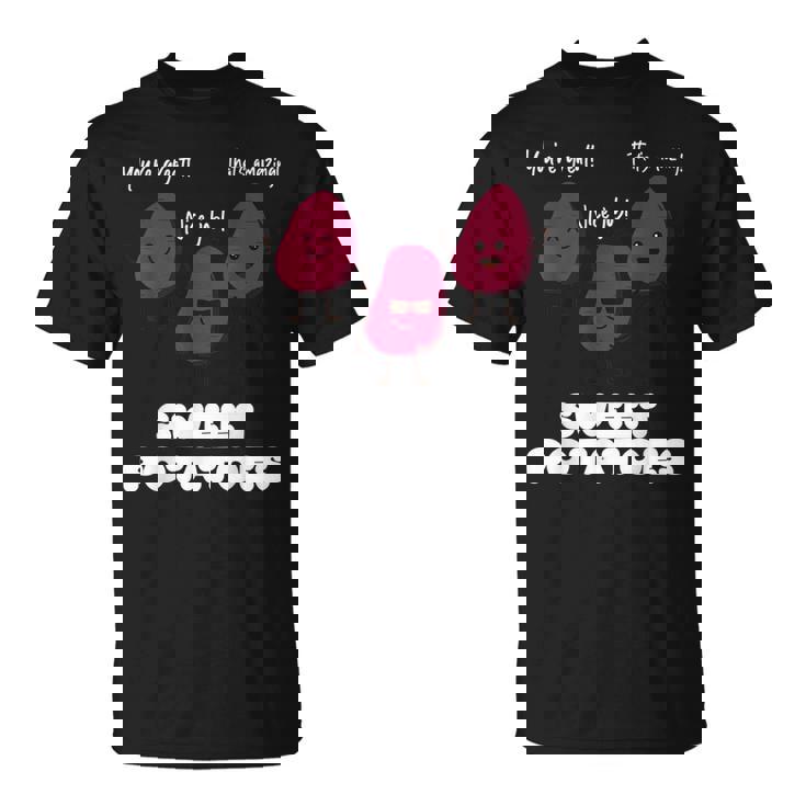 さつまいもを称賛する面白いさつまいもギャング Tシャツ