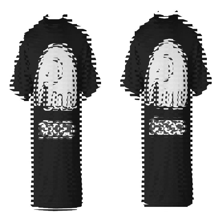 ぞうさん【Paoon パオーン】象（丸耳）シンプル【どうぶつフレンズ】ゆる かわいい 動物 キャラクター Tシャツ