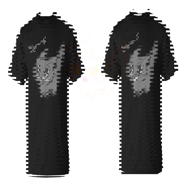 ねこシャー黒猫ver Tシャツ