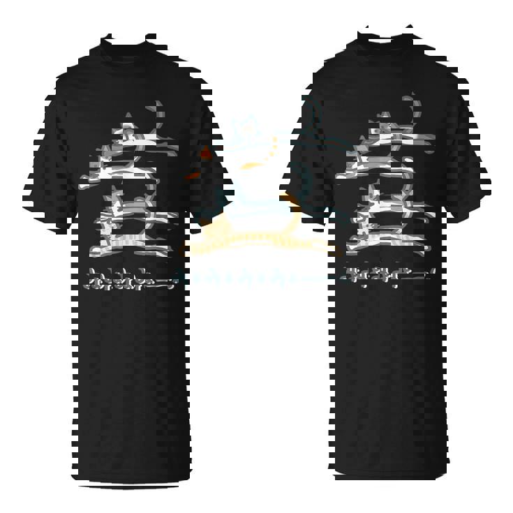 みょみょみょみょーん 猫 ネコ 茶トラ ハチワレ 三毛 シャム シュール おもしろ 可愛い メンズ レディース キッズ Tシャツ