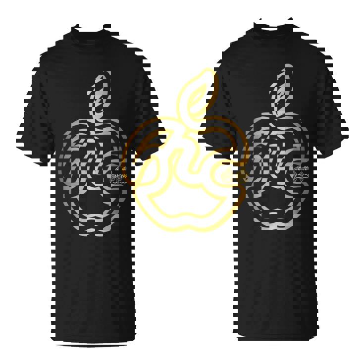 りんご フルーツ ひらがな 隠し文字 タイポグラフィ ユニーク おもしろみ デザイン Tシャツ