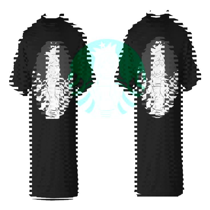 アニメスターセクシーセーラーグリーンマーメイドデザイン。 Tシャツ