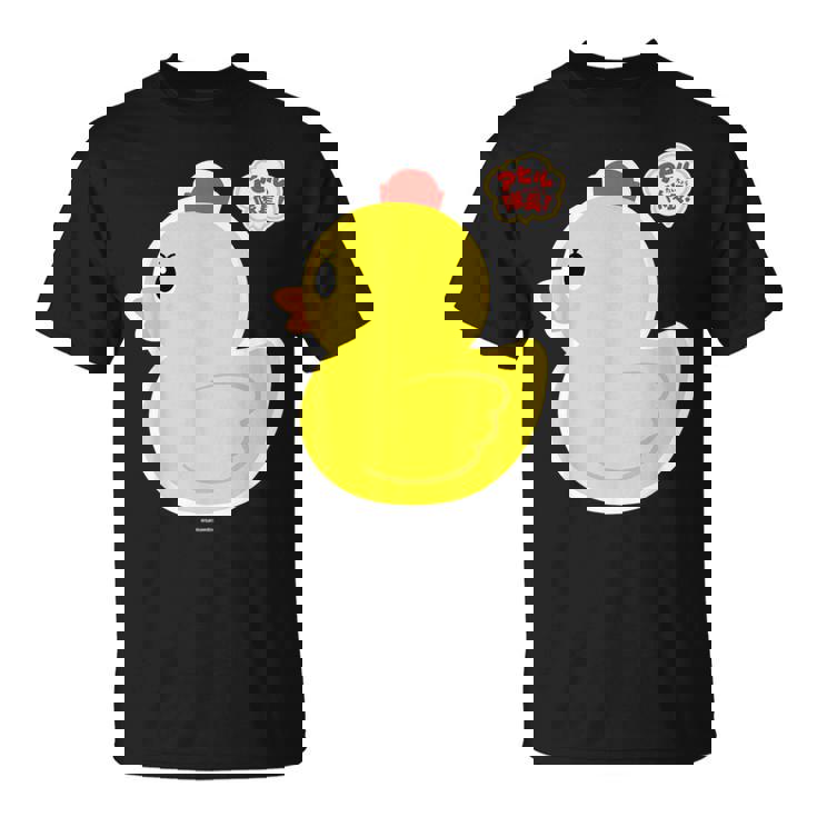 アヒル隊長ビッグプリント（横向き） Tシャツ