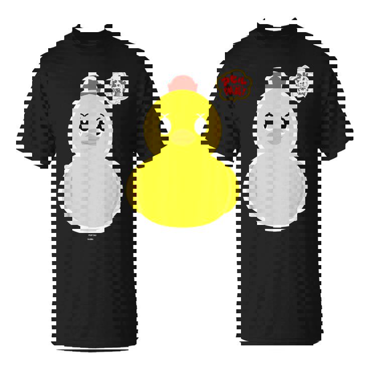 アヒル隊長ビッグプリント（正面） Tシャツ