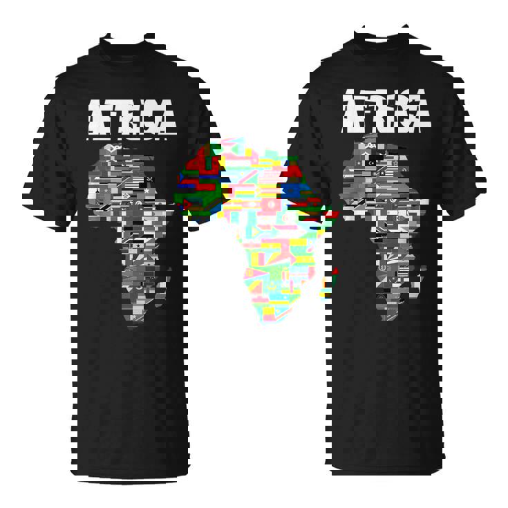 アフリカtシャツ 誇り高きアフリカ国旗大陸愛 Tシャツ