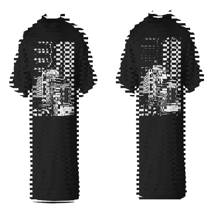 アメリカントラック フラッグusaアメリカトラッカー Tシャツ