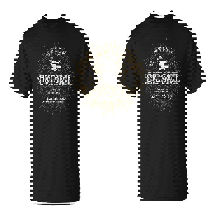 アメリカン・コッカー・スパニエル犬の恋人のためのギフト Tシャツ