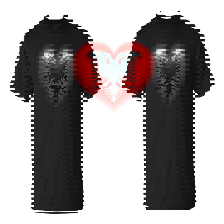 アルバニア国旗 イーグル ダブル レッド アルバニア シュキペ コソボ Tシャツ