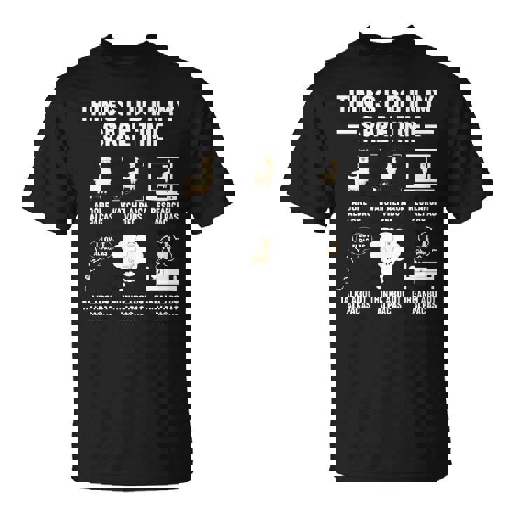 アルパカ ファンキーパー おもしろアルパカ 長袖tシャツ Tシャツ