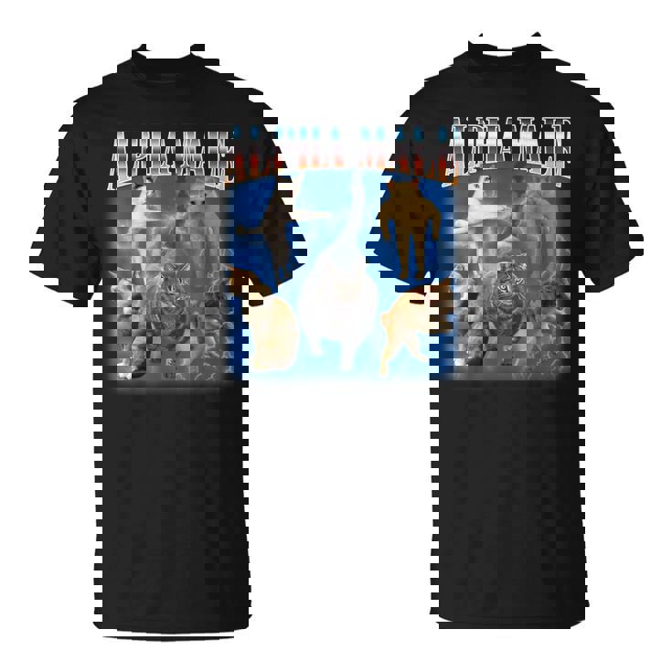 アルファ 男性 面白い ジョーク ミーム 大人 ユーモア 猫 ミーム Tシャツ