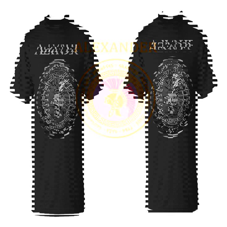 アレキサンダー大王古代の戦いのシンボル Tシャツ
