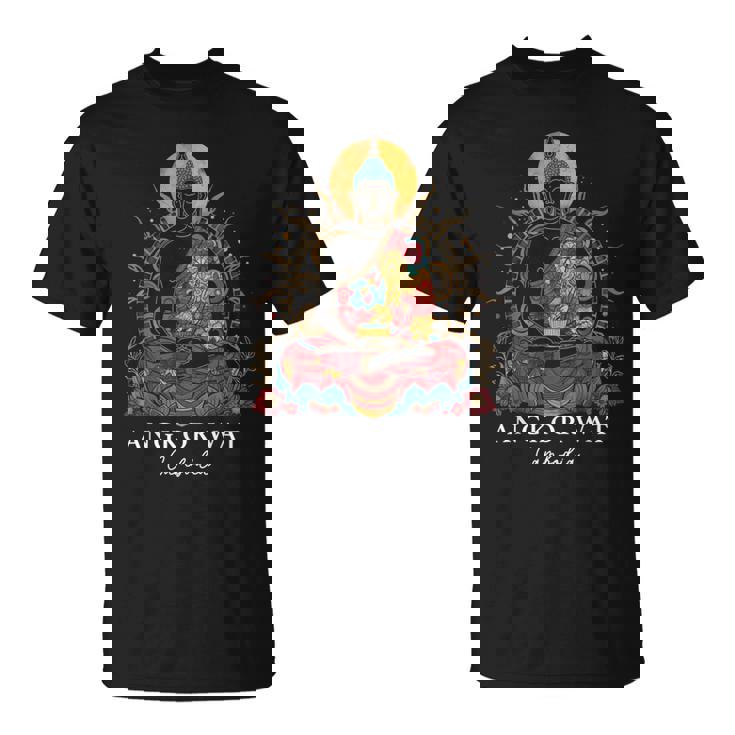 アンコールワット カンボジア ブッダ ヴィンテージ 仏教 お土産 Tシャツ