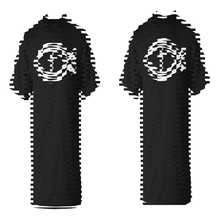 イクトゥス 十字架 イエス・キリスト キリスト教 ゴスペル Tシャツ