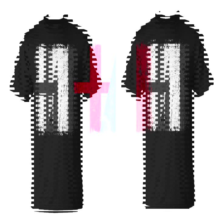 イングランド オランダ ハーフフラッグ イングリッシュ オランダ遺産 長袖tシャツ Tシャツ