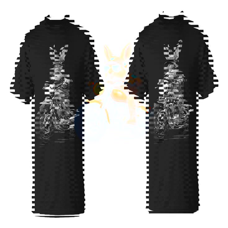 イースターデー バイク バニー ウサギ ヴィンテージ オートバイ 男の子 Tシャツ