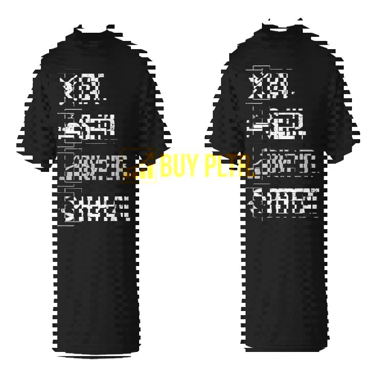 イートスリープインベストベスト Pltr購入パランティア投資。 Tシャツ