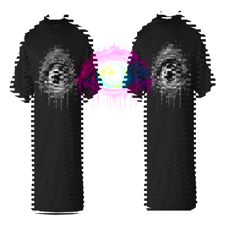 ウィアードコアアイボールドリームコアエステティックグランジエッジィトリッピー Tシャツ