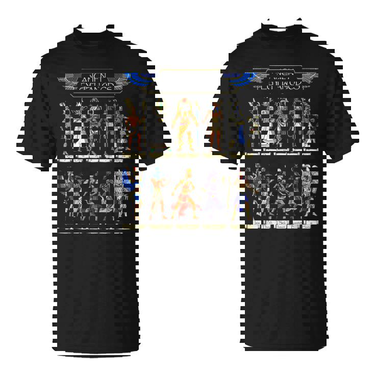 エジプトの神々古代エジプトの神話ファラオアヌビストートホルスラセクメトバステト Tシャツ