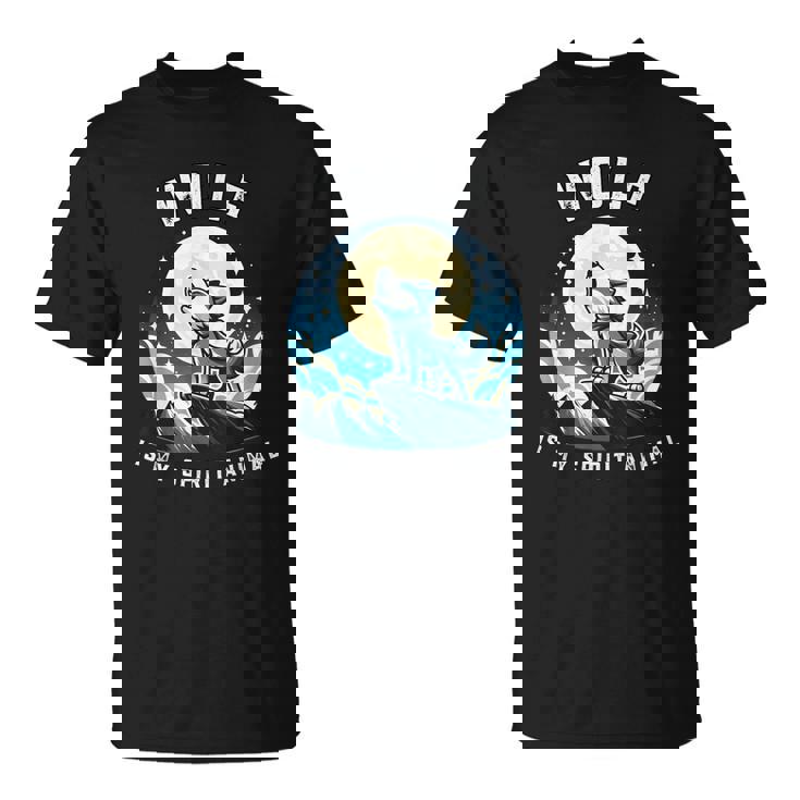 オオカミは私の精神 野生動物ファンのためのアニマル服 Tシャツ