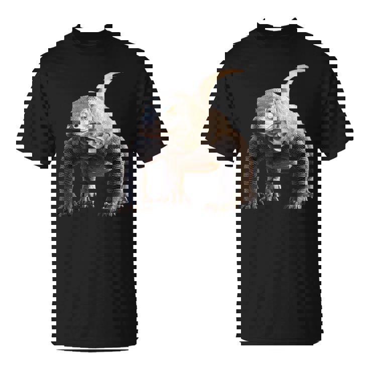 オオトカゲ 爬虫類 コモドドラゴン バンドドラゴン トカゲドラゴン Tシャツ