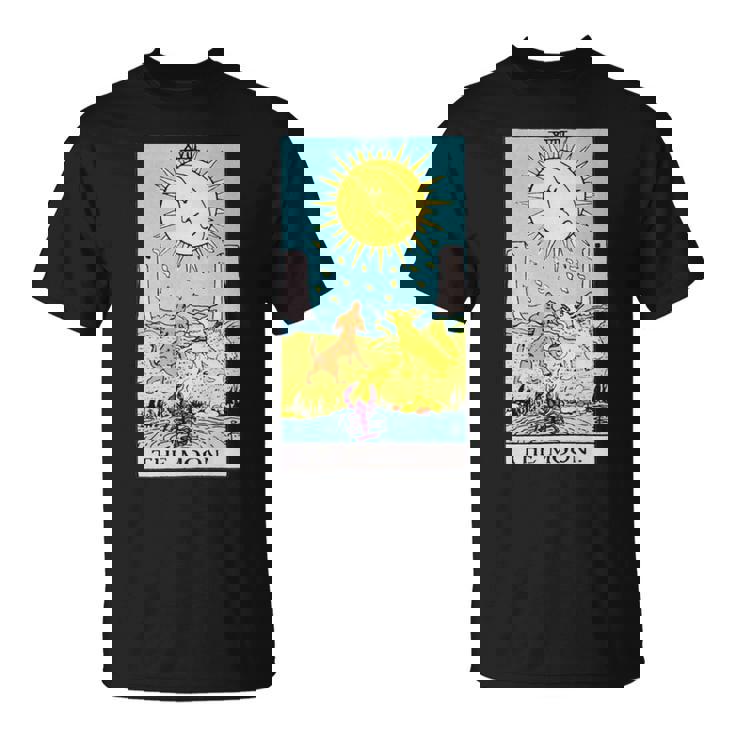 オリジナルのrider Waite Deckのムーンヴィンテージタロットカード。 長袖tシャツ Tシャツ