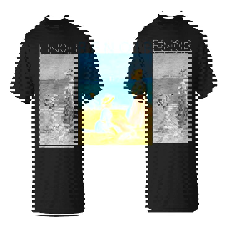 オーギュスト・ルノワール ビーチのフィギュア Tシャツ