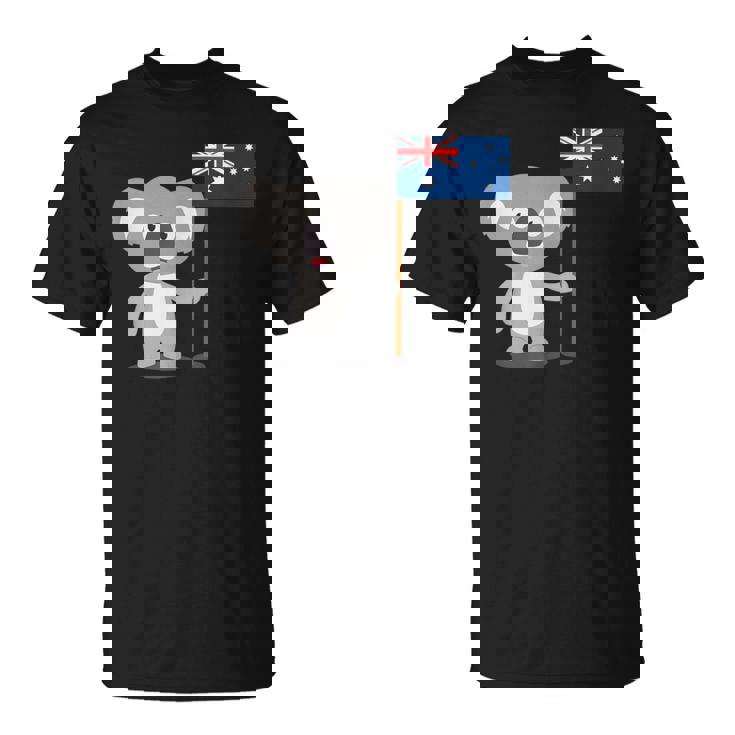 オーストラリアのコアラ オーストラリア国旗 Tシャツ