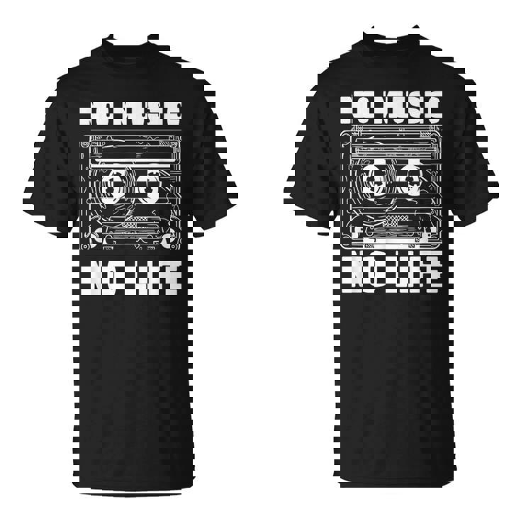 カセット No Music No Life Music Lover Tシャツ