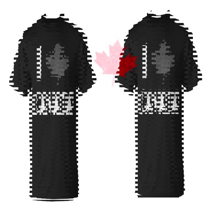 カナダ お土産 I Love Canada Tシャツ