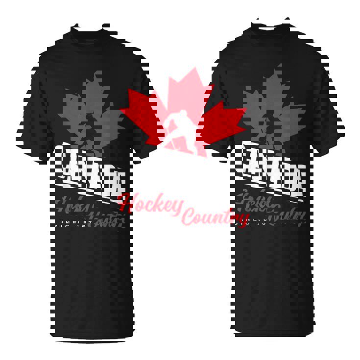 カナダホッケー メープルリーフ アイスホッケー選手 カナダ Tシャツ