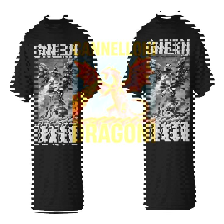 カネロニ・ドラゴニ イタリアン ブレイン モンスターズ Ai パスタドラゴン Tシャツ