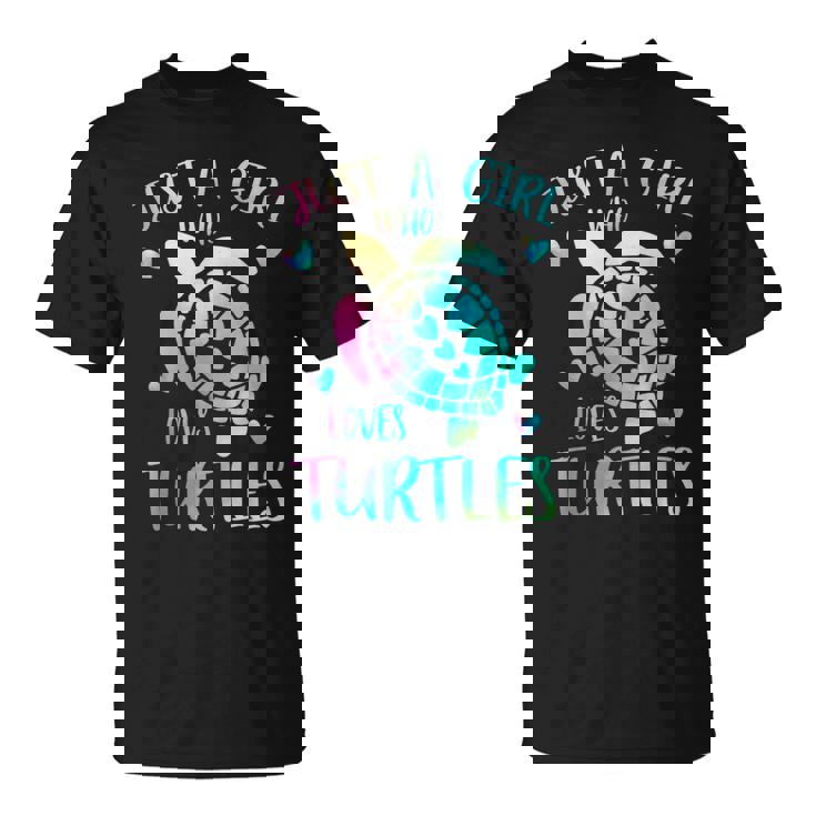 カメが大好きなただの女の子 かわいいパステルカメ Tシャツ