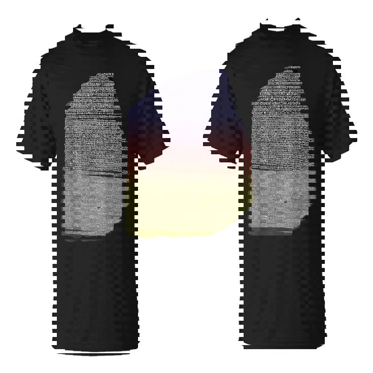 カラーロゼッタストーン 象形文字 ギリシャ デモティックス Tシャツ