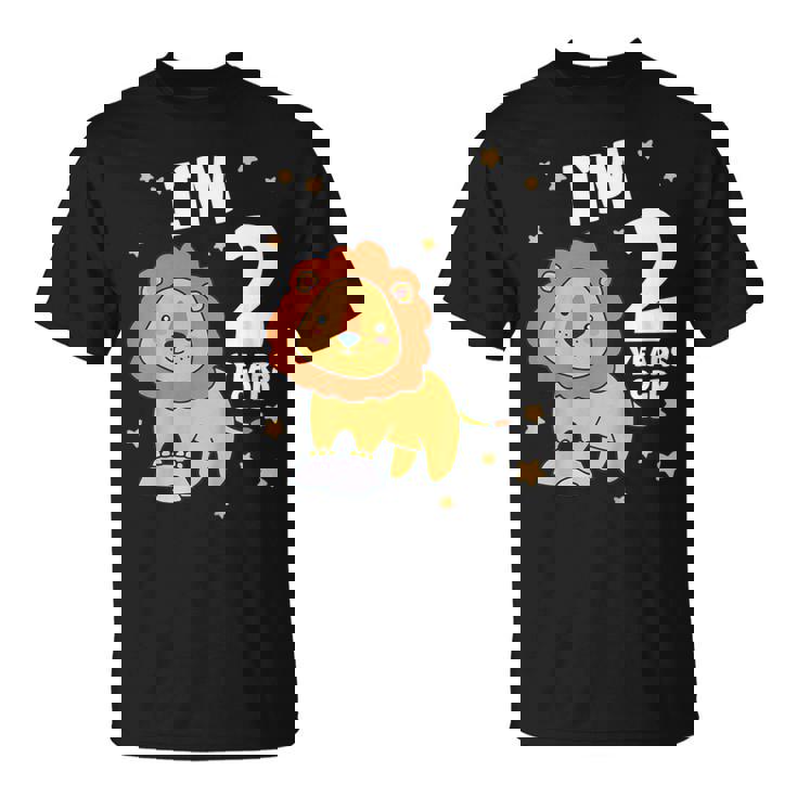 キッズ 2歳の誕生日 ライオン 2歳 男の子 女の子 Tシャツ