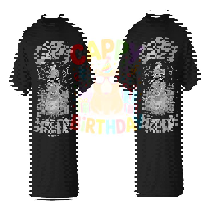 キャッピー・バースデー・カピバラ愛好家 バースデー・カピバラcappy Birthday Tシャツ