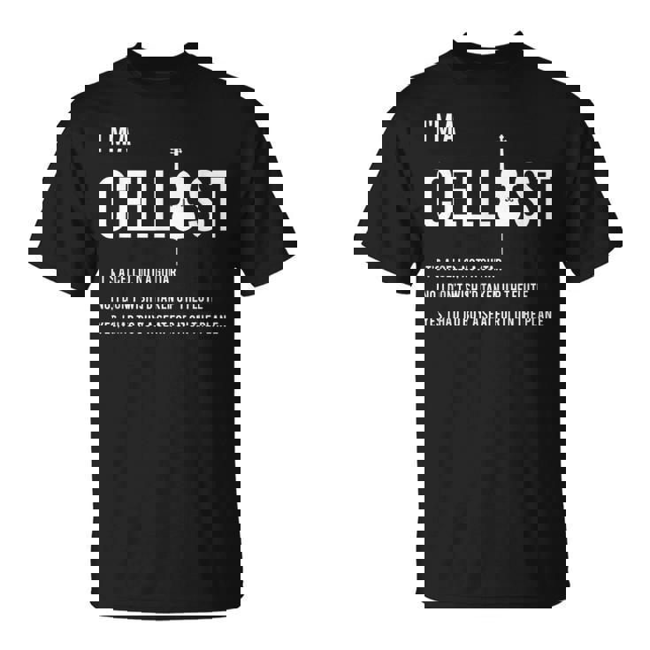 クラシック音楽 音楽好き チェロ好き おもしろ チェリスト チェロ奏者 チェロ ジョーク Tシャツ