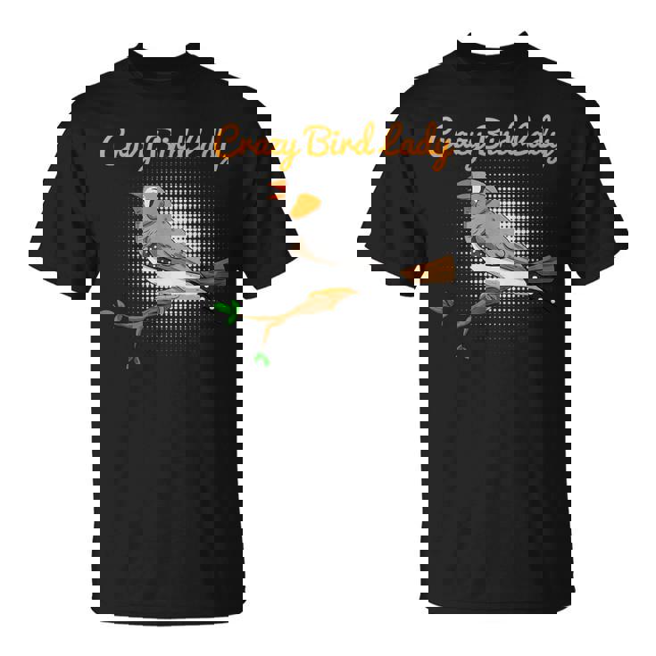 クレイジーバードレディキンカチョウ鳥類学 Tシャツ