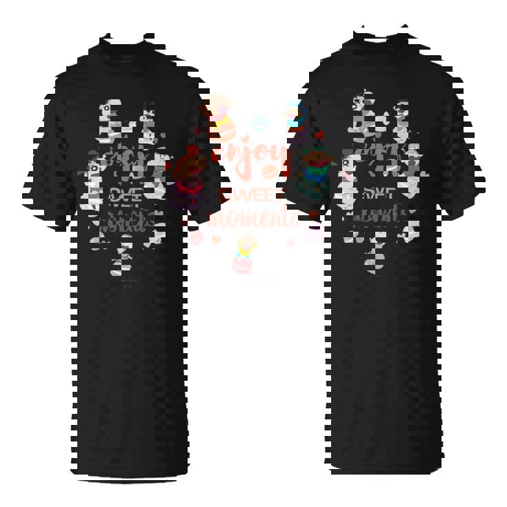 クレヨンしんちゃん かすかべ防衛隊とマカロンしんちゃんのティータイム 長袖tシャツ Tシャツ