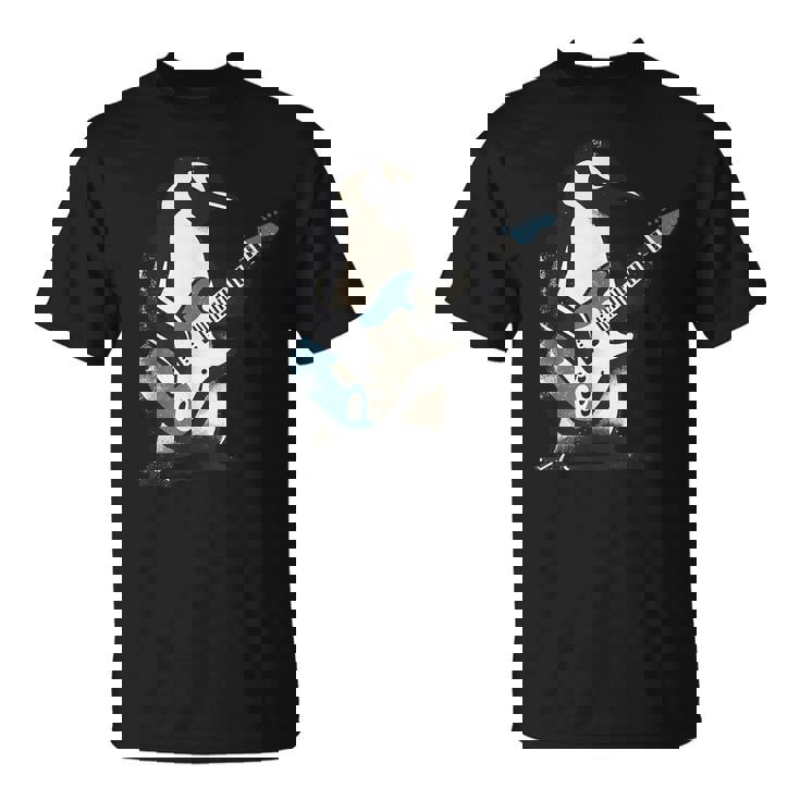 クールなペンギン ギターを弾く 音楽愛好家 ペンギン ギター 面白い Tシャツ
