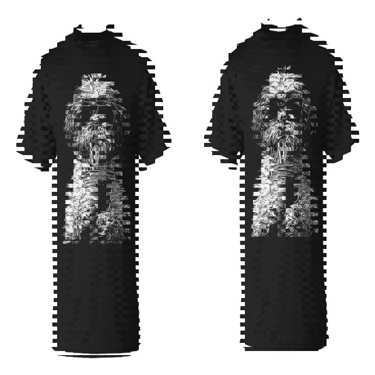 クールシーズードリンクアイスコーヒーファニードッグミームy2kグランジ Tシャツ