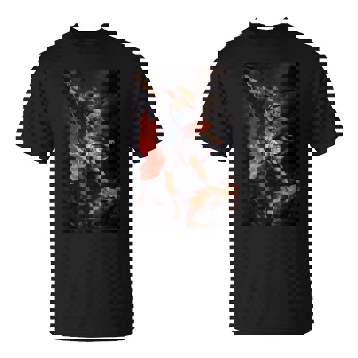 グイド・レーニによるサタンを倒した大天使ミカエル1635 Tシャツ