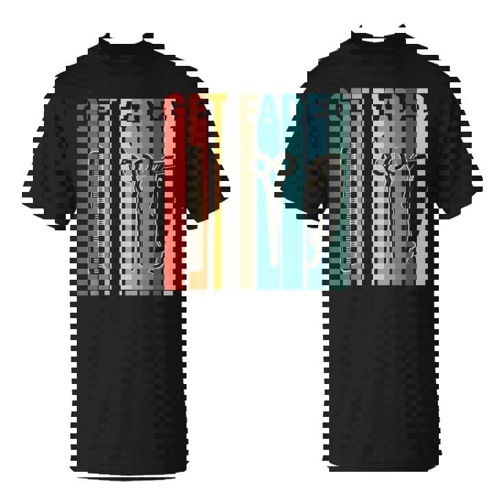 ゲット・フェード、バーバー・クリッパーズ、ファニー・バーバー Tシャツ