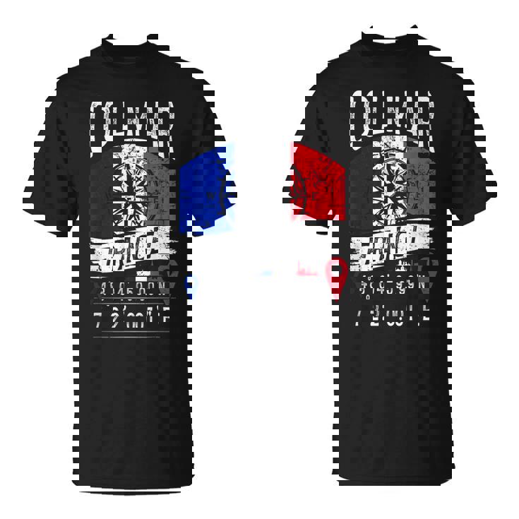 コルマール フランス国旗 Gps座標 コルマール Tシャツ