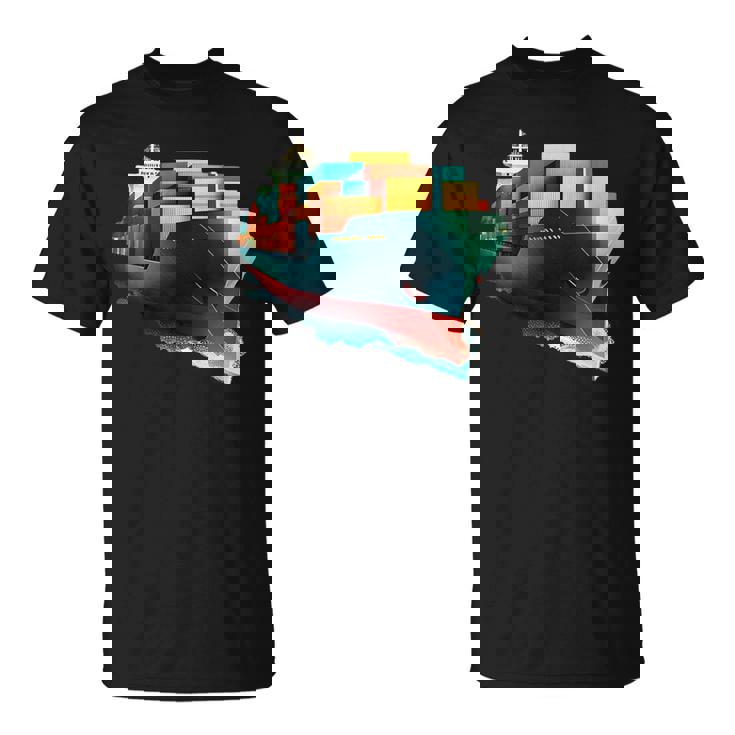 コンテナ輸送機船 Tシャツ