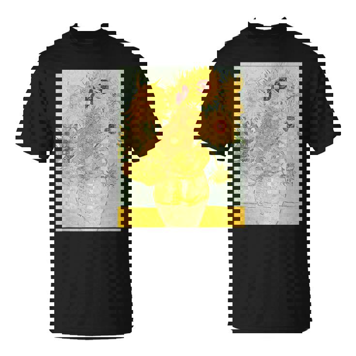 ゴッホのひまわりアートアーティスト向け Tシャツ