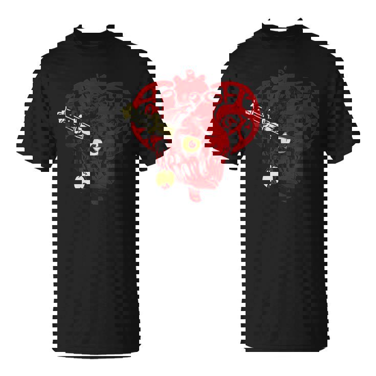 サイコビリー ホラー パンクロック Hr アンデッドハート Tシャツ