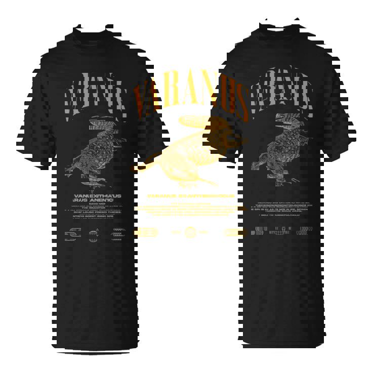 サバンナモニターモダンストリートウェアの爬虫類のキーパー 長袖tシャツ Tシャツ