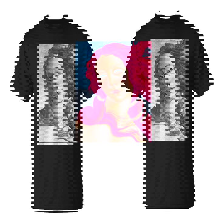 サンドロ・ボッティチェリ作 ピンクの髪の金星 Tシャツ