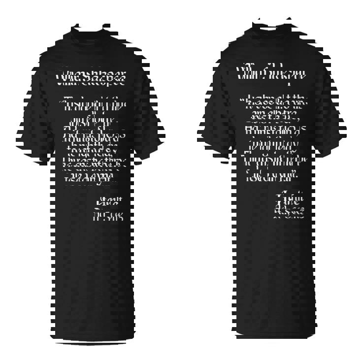 シェイクスピアの名言 To Thine Ownelf Be True Hamlet Tシャツ